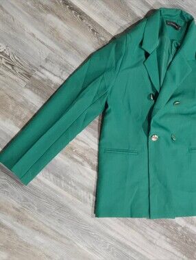 Womens Double-Breasted Blazer